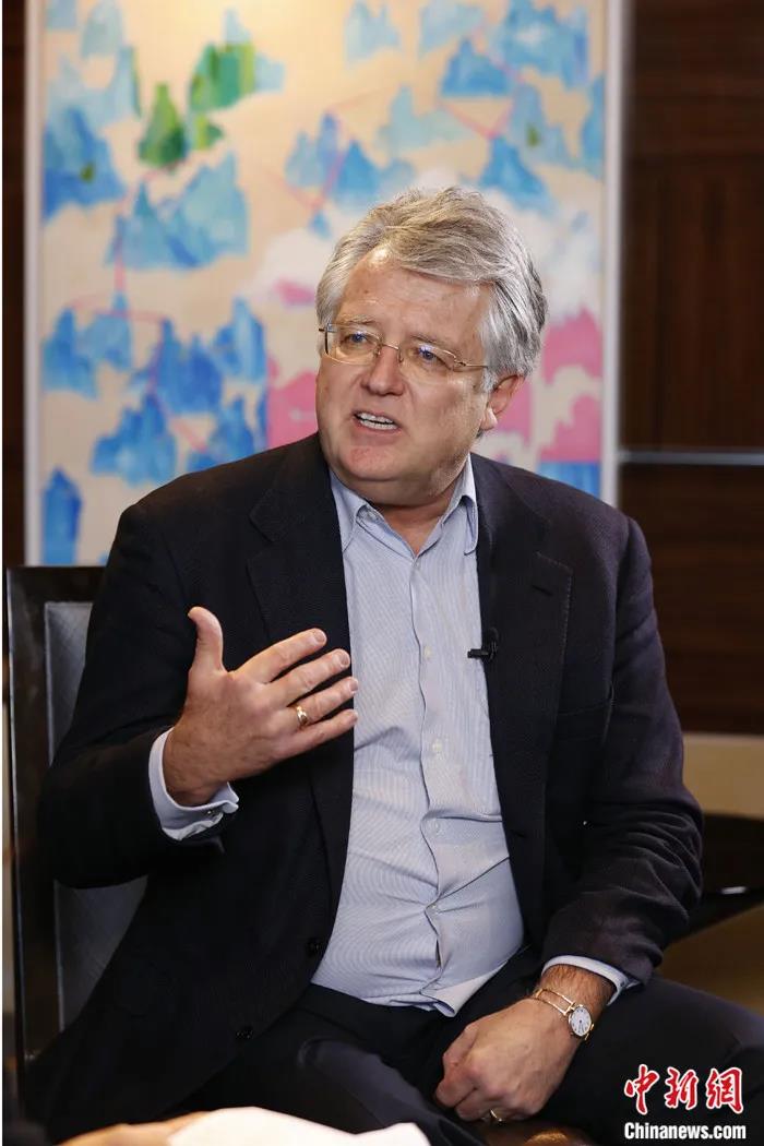 中國(guó)歐盟商會(huì)主席伍德克(Joerg Wuttke)接受<a target='_blank'  data-cke-saved- >中新社</a>“中國(guó)焦點(diǎn)面對(duì)面”專(zhuān)訪。<a target='_blank'  data-cke-saved- >中新社</a>記者 韓海丹 攝